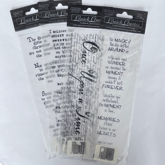 Vellum Quick Quotes - Set of 4 - Picture 1 of 5